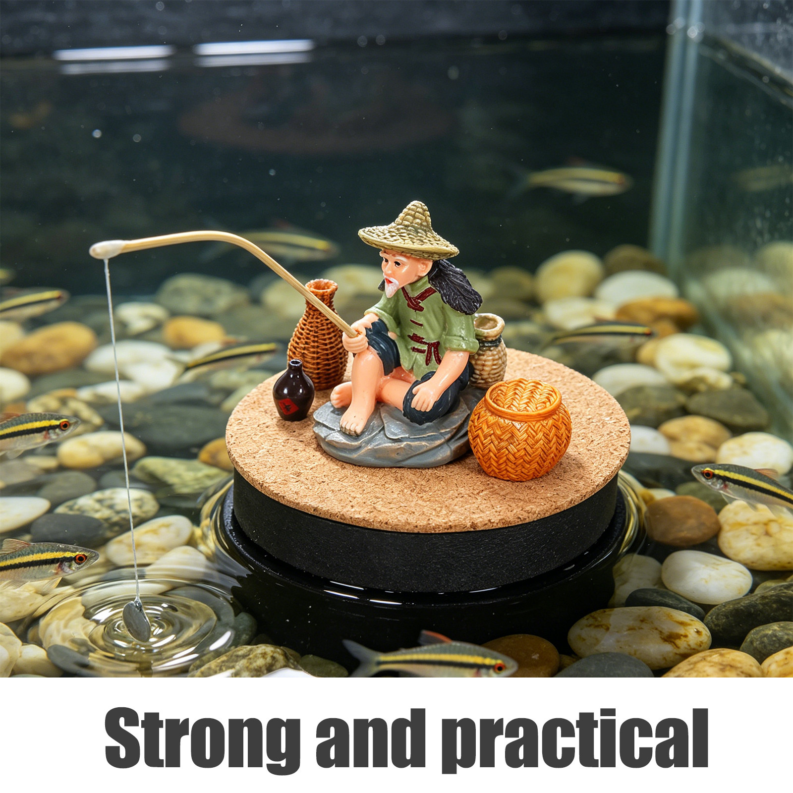 Bonsai Tree Zen Garden - Floating Jiang Taigong Fishing Tank Asian
