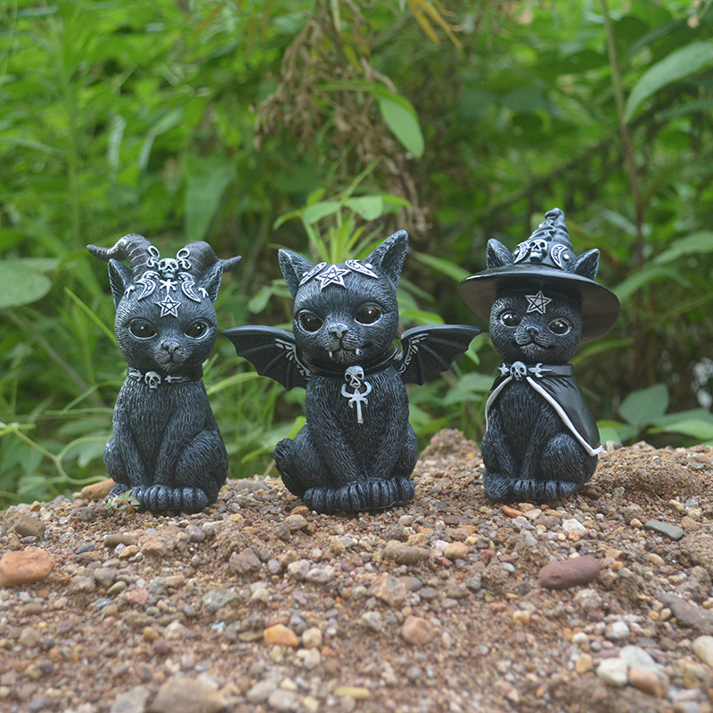 Halloween Magic Cat Resin Craf - Bonsai Garden Desk avis et prix