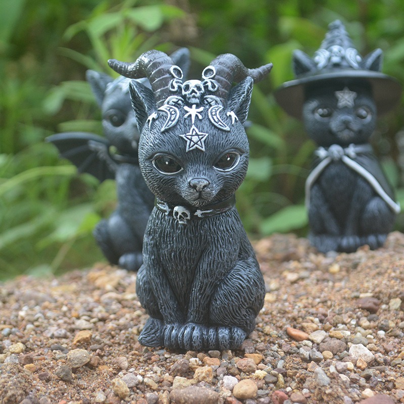 Halloween Magic Cat Resin Craf - Bonsai Garden Desk avis et prix