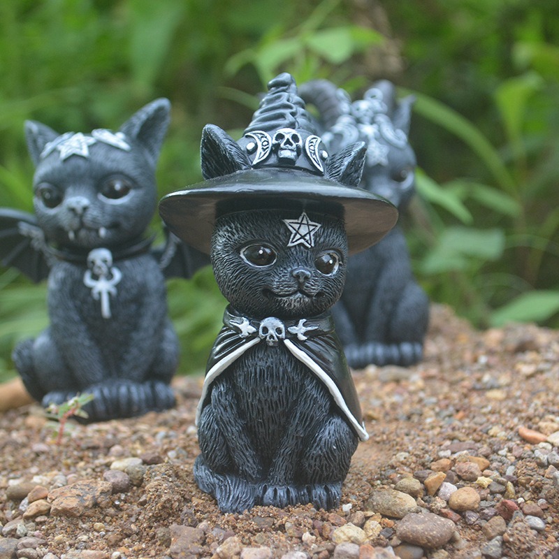 Halloween Magic Cat Resin Craf - Bonsai Garden Desk avis et prix