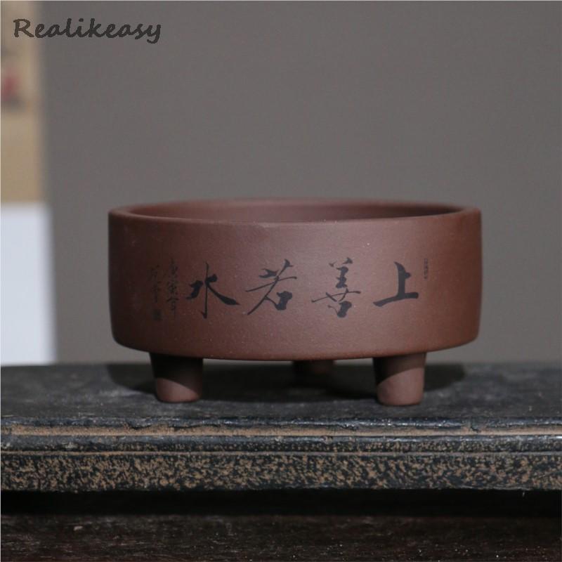 Yixing Purple Clay Pot Desktop - Bonsai Tree Zen Garden avis et prix