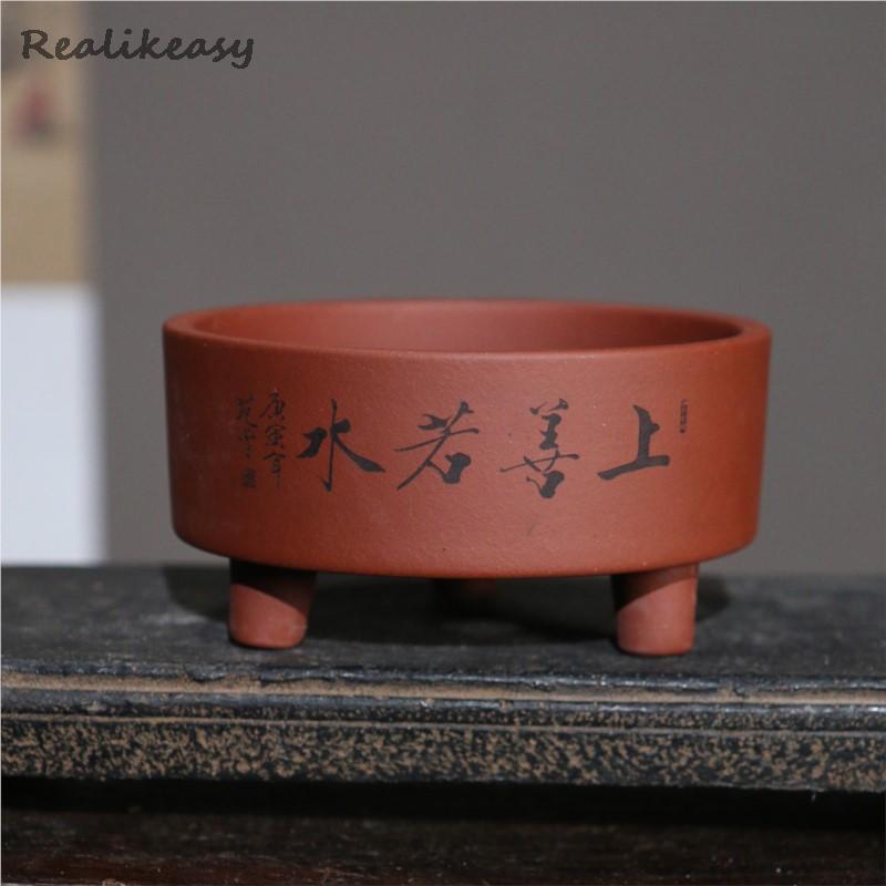 Yixing Purple Clay Pot Desktop - Bonsai Tree Zen Garden avis et prix