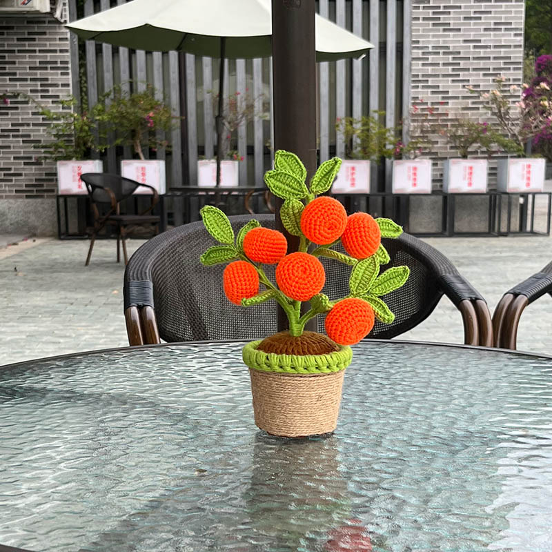 Artificial Crochet Orange Plan - Bonsai Garden Desk avis et prix