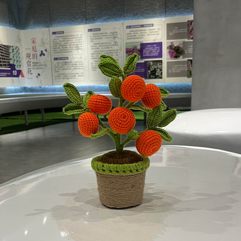 Artificial Crochet Orange Plan - Bonsai Garden Desk avis et prix