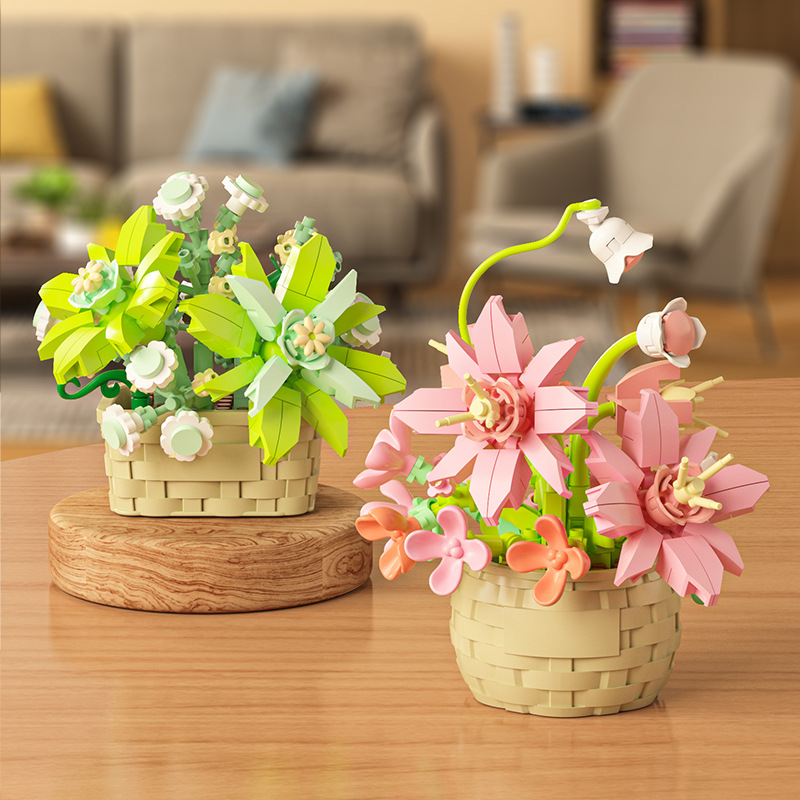 DIY MOC Potted Rose Sunflower  - Bonsai Garden Experts avis et prix