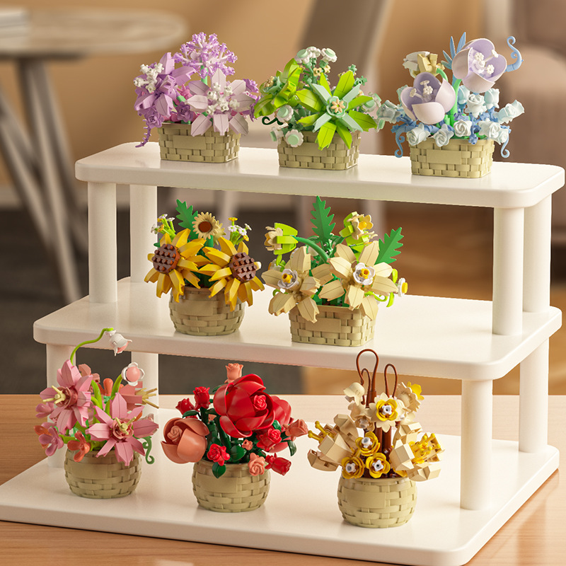 DIY MOC Potted Rose Sunflower  - Bonsai Garden Experts avis et prix