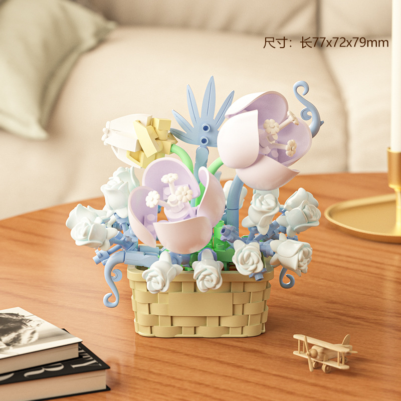 DIY MOC Potted Rose Sunflower  - Bonsai Garden Experts avis et prix