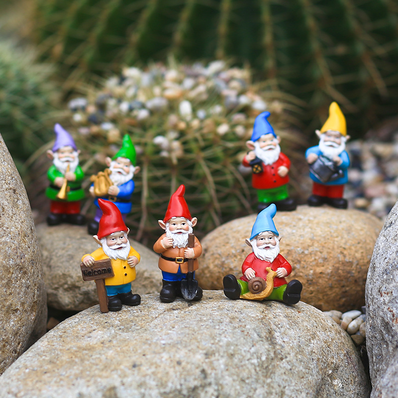 7Pcs/Set Miniature Funny Gnome - Bonsai Garden Desk avis et prix