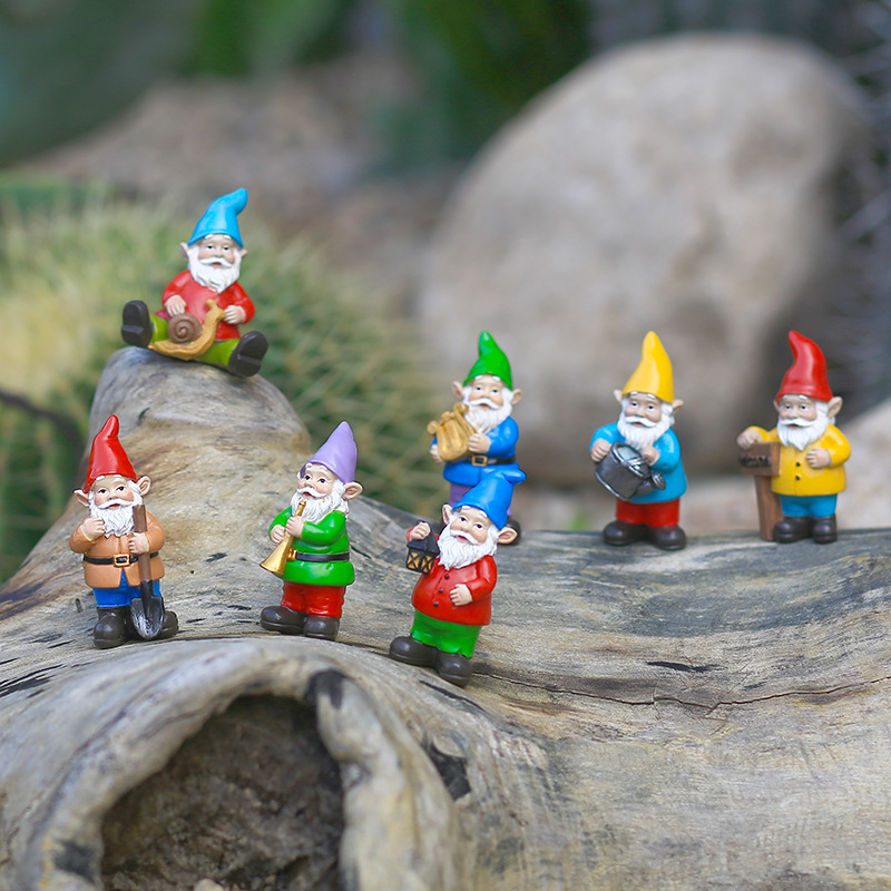 7Pcs/Set Miniature Funny Gnome - Bonsai Garden Desk avis et prix