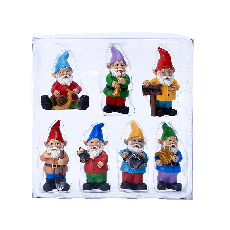 7Pcs/Set Miniature Funny Gnome - Bonsai Garden Desk avis et prix