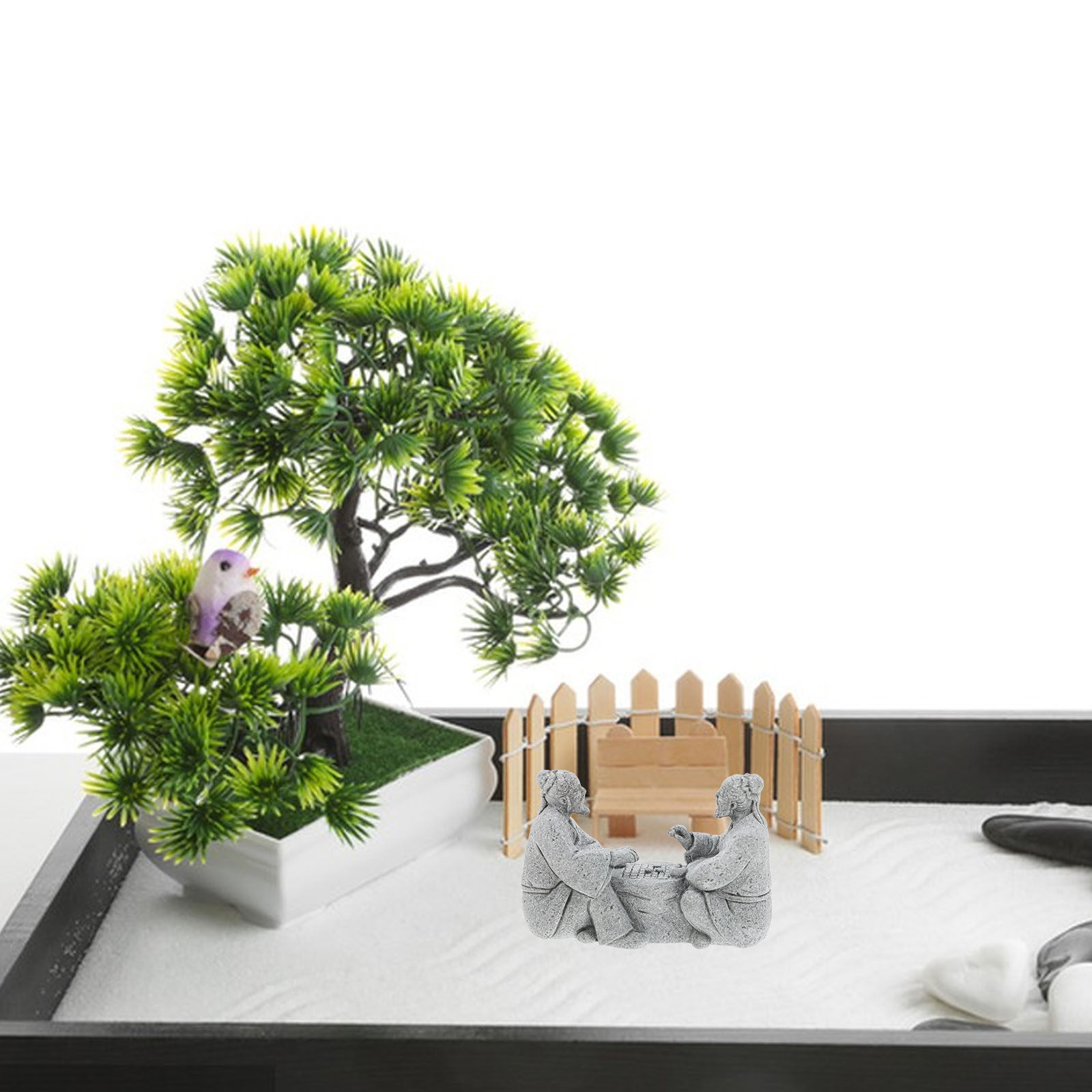 2Pcs Premium Mini Craft Landsc - Bonsai Garden Desk avis et prix