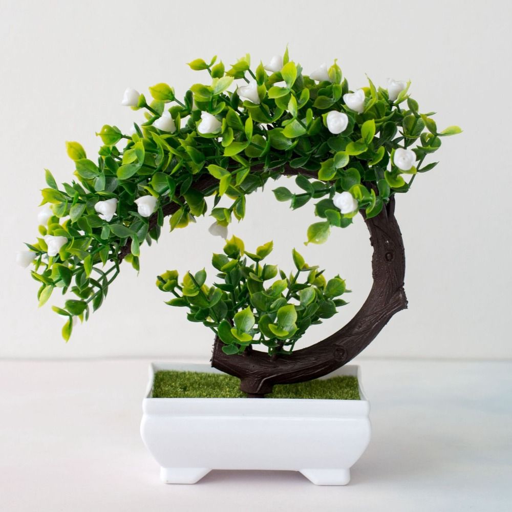 Pot New Artificial Plants Bons - Bonsai Garden Desk avis et prix