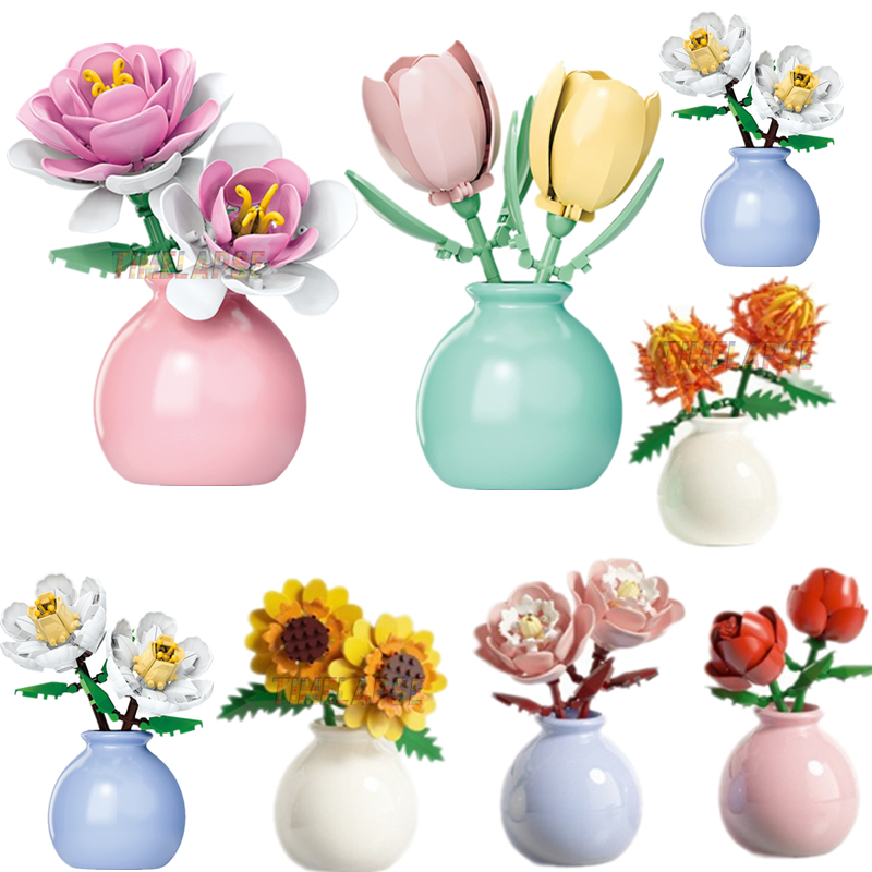 DIY MOC Flowers Bouquet Rose S - Bonsai Garden Experts avis et prix