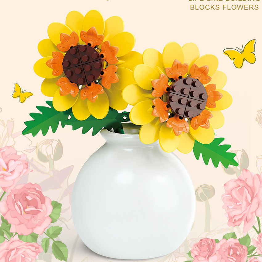 DIY MOC Flowers Bouquet Rose S - Bonsai Garden Experts avis et prix
