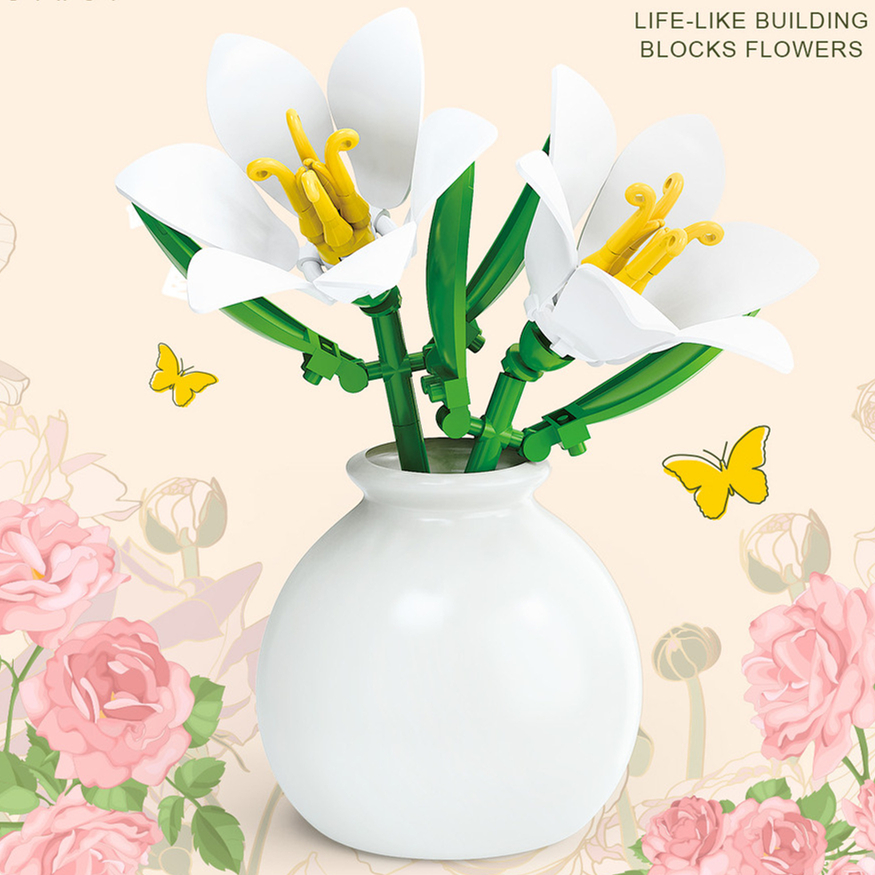 DIY MOC Flowers Bouquet Rose S - Bonsai Garden Experts avis et prix