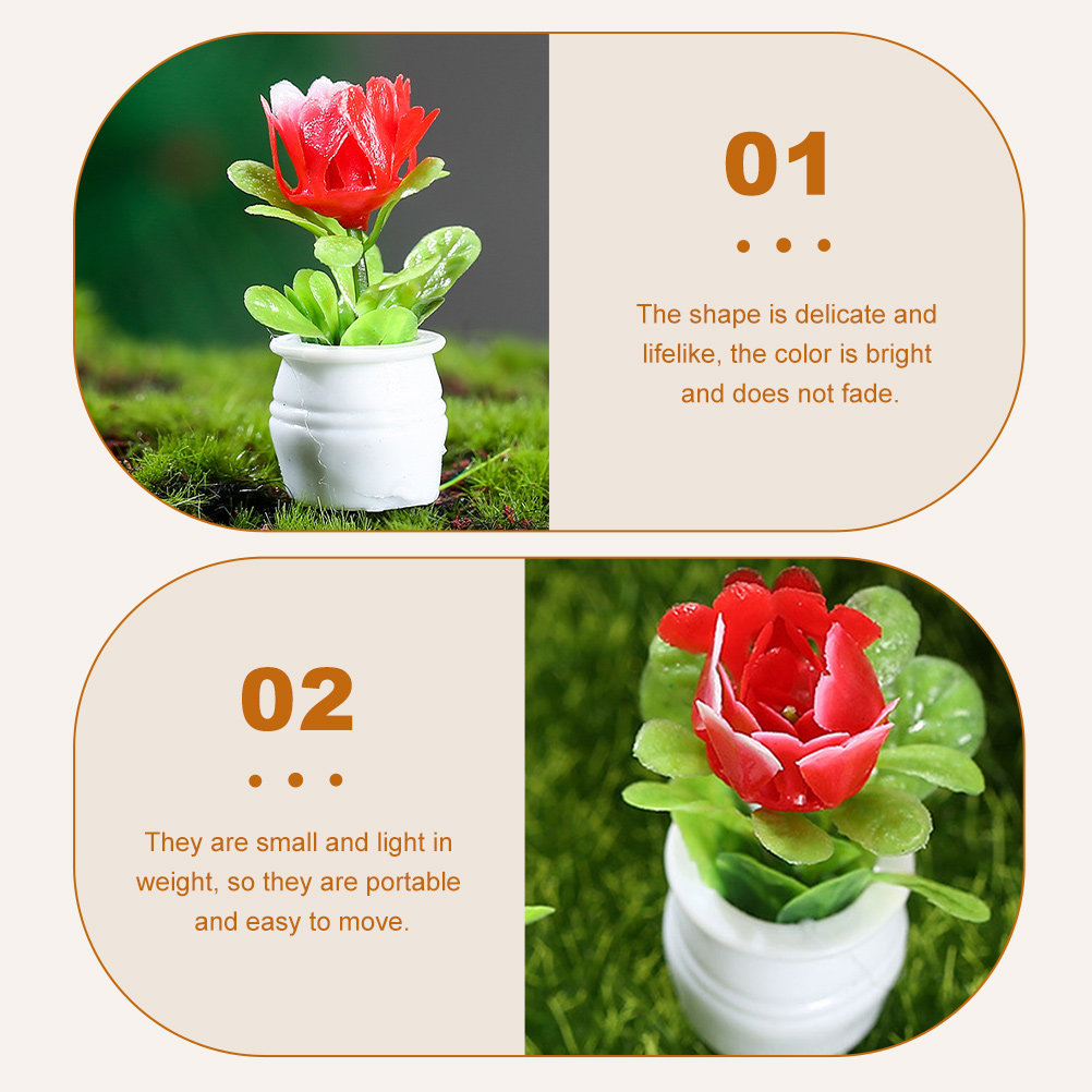 10Pcs Premium Resin Artificial - Bonsai Garden Desk avis et prix